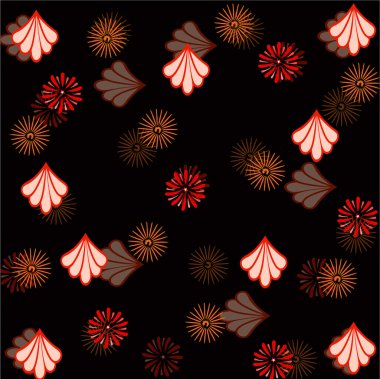 Çiçeklerle kusursuz desen