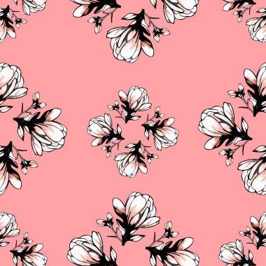 Çiçeklerle kusursuz bir arkaplan