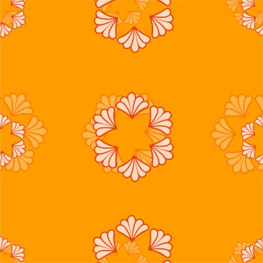 Soyut basit çiçeklerin kusursuz deseni