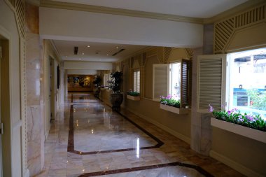 luxury interior of the hotel room