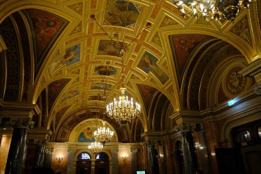 Budapeşte 'nin iç kesimlerindeki tarihi yapılar Hungary Avrupa' nın güzel yeridir.