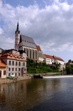 Eski şehir Cesky Krumlov, Çekoslovakya 'nın güneyinde yer alan bir şehirdir.