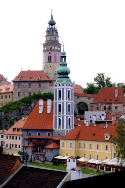 Eski şehir Cesky Krumlov, Çek Cumhuriyeti 'nin güney bohem bölgesinde bir kasabadır.