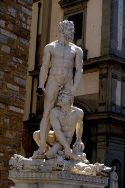 Neptün 'ün Nori, Floransa, İtalya Floransa' daki heykeli, Şehir, Firenze vilayetinin başkenti ve Toscana Uffizi sanat heykeli