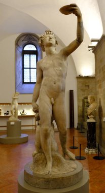 Floransa, İtalya - Floransa, İtalya Floransa Müzesi 'nde bir adam, şehir, Firenze vilayetinin başkenti ve Toscana uffizi sanat heykeli