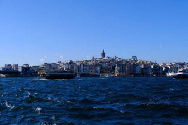 İstanbul, İstanbul ve Bosphorus 'un panoramik manzarası.