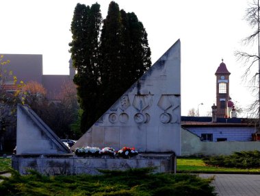 Pezinok Slovakya Eyaleti 'ndeki İkinci Dünya Savaşı Anıtı Avrupa Sarmaşığı 