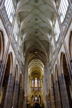 Prag Katedrali 'nin içini.