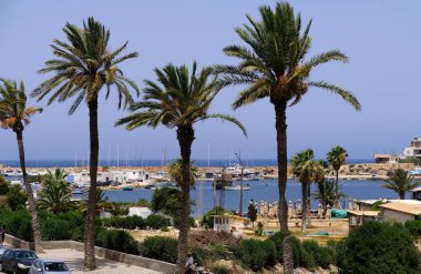 Manastır Tunus 'un eski kasabası. Güzel fotoğraf. 