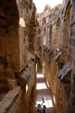 Antik Yunan şehri ve Tunus kalıntıları Afrika el Jem