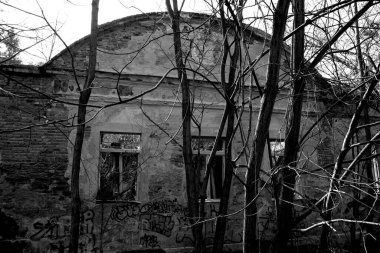 Ukrayna 'da terk edilmiş bir ev, Doğu Avrupa' da bir ülkedir.