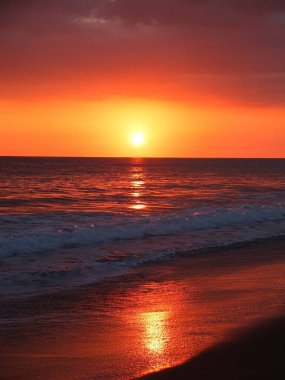 Orta Amerika 'daki Kosta Rika ülkesi güzel plajlar, vahşi yaşam sığınakları, lagünler, nehirler ve şelaleler, merkez pasifik bölgesi.