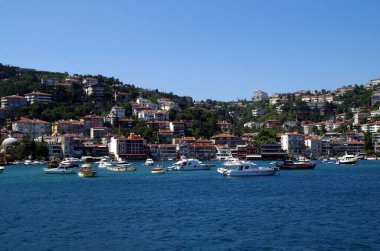 Bosphorus 'tan Bosphorus şehrinin görünümü