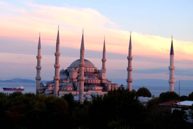 Sultanahmet Camii 'nin (camahus camcamii) camii, istanbul, hindi. Mavi cami, içinde inşa edilen camidir.