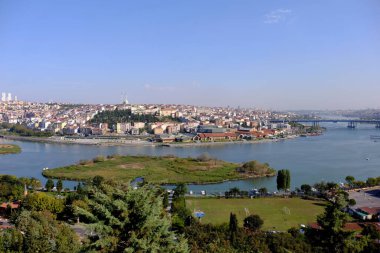 İstanbul, Türkiye - İstanbul, Avrupa 'nın en güzel şehirlerinden biridir (3301204), Latince (12041261), geç Bizans (12611453) ve Osmanlı (14531922): İstanbul şehrinin panoramik manzarası.
