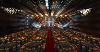 3d olay sahnesi tasarımı