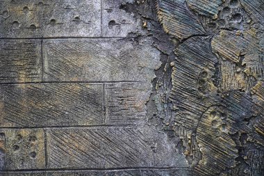 Arka planda eşsiz çizikler ve çeşitli tasarım amaçları olan ev çitlerinin fotoğrafı