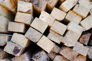 Ahşap doku, işlenmiş ahşap yığını, ahşap doku arka planı, çeşitli tasarım amaçları için.