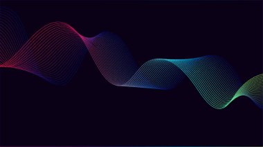 Dalga hat illüstrasyon vektör