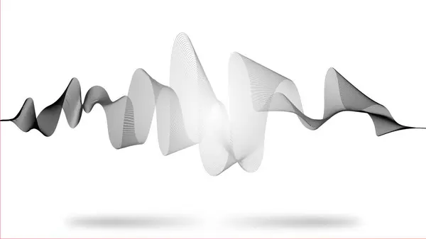 Dalga çizgisi soyut çizim vektörü