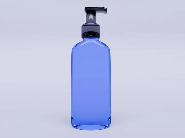 bottle for cleaning on a white background