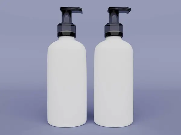 3d render. plastic bottle mockup. 3d rendering.