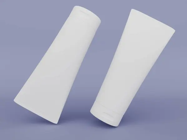 3d rendering. white plastic packaging for design