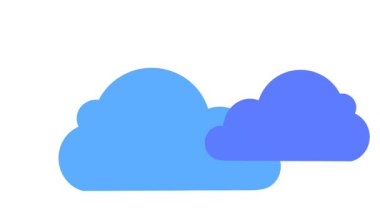 Smooth Animation of cloud on White