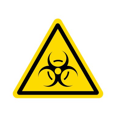 Biyolojik tehlike işareti. vektör illüstrasyonu