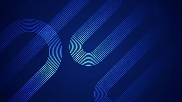 Fond Abstrait Bleu Foncé Avec Des Lignes Style Serpentine Comme — Image vectorielle
