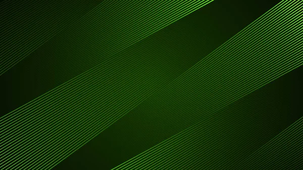 Dunkelgrüner Abstrakter Hintergrund Mit Diagonaler Filigranarbeit Als Hauptelement — Stockvektor