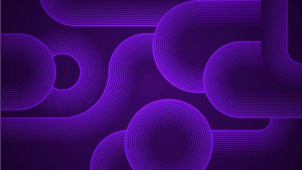 Fundo Abstrato Violeta Escuro Com Linhas Estilo Serpentino Como Componente — Vetor de Stock