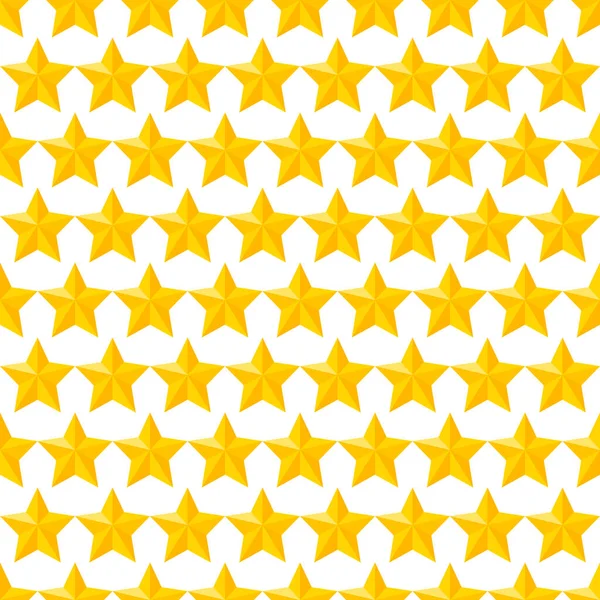 Patrón Estrella Amarilla Fondo Sin Costura Elemento Principal — Vector de stock