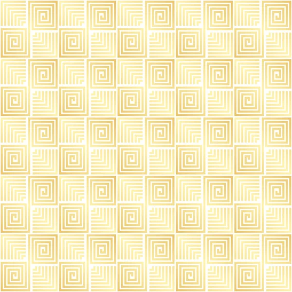 Golden Background Geometric Seamless Luxury Pattern Made Lines Main Elements — Stock Vector