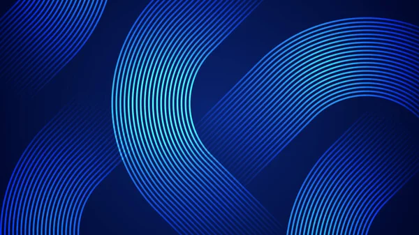 Simple Fond Abstrait Bleu Foncé Avec Des Lignes Dans Style — Image vectorielle