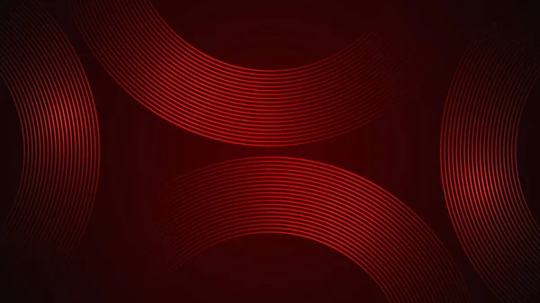 Ana öge olarak kıvrımlı stil geometrik biçimli çizgilerle koyu kırmızı, basit soyut arkaplan.