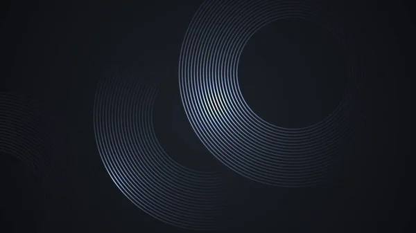 Zwarte Eenvoudige Abstracte Achtergrond Met Lijnen Een Gebogen Stijl Geometrische — Stockvector