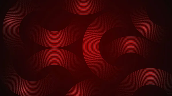 Tmavě Červené Jednoduché Abstraktní Pozadí Čarami Zakřiveném Stylu Geometrický Styl — Stockový vektor