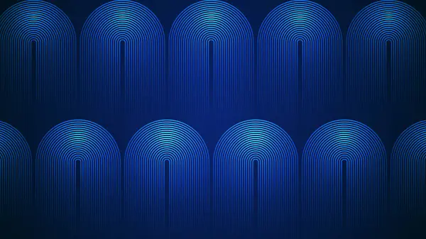 Tmavě Modré Jednoduché Abstraktní Pozadí Čarami Zakřiveném Stylu Geometrický Styl — Stockový vektor