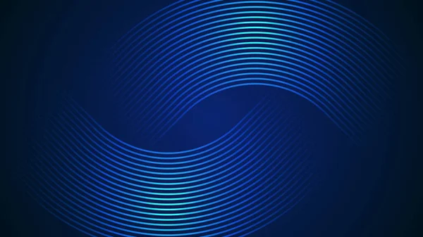 Donkerblauwe Eenvoudige Abstracte Achtergrond Met Lijnen Een Gebogen Stijl Geometrische — Stockvector