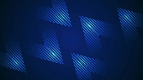 Azul Escuro Fundo Abstrato Simples Com Linhas Estilo Geométrico Como — Vetor de Stock