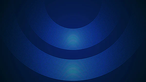 Σκούρο Μπλε Απλό Αφηρημένο Φόντο Γραμμές Καμπύλο Στυλ Γεωμετρικό Στυλ — Διανυσματικό Αρχείο