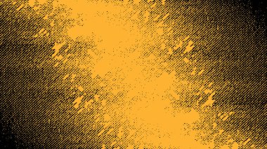 Sarı ve siyah grunge soyut arkaplan yarım ton biçiminde.