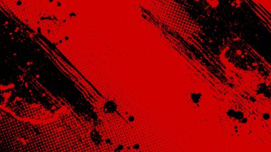 Kirli ve yarım tonlu kırmızı grunge arka planı.