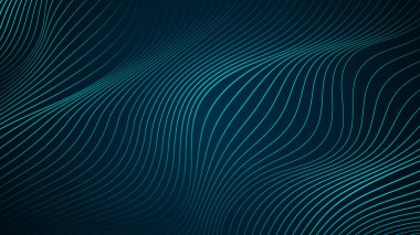 Dalgalı çizgilerle karışık bir arkaplan boyutsal görünüyor..