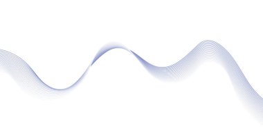 Mavi eğri arka planı olan soyut çizgiler