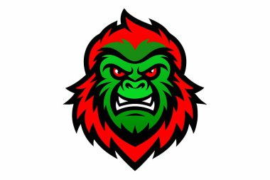 Koca ayak maskot logosu tasarım vektörü