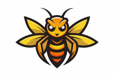 Firefly head mascot logo design clipart