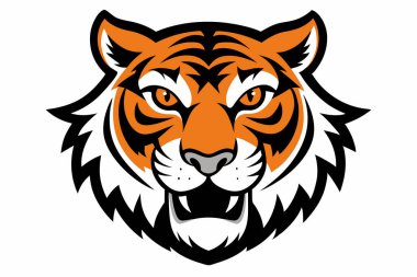 Tiger Head maskot tasarım vektörü