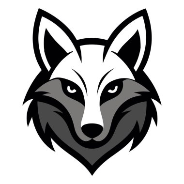 Aardwolf head mascot logo design vector clipart